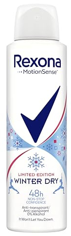 Rexona Deo Spray Winter Dry Anti-Transpirant mit 48-Stunden-Schutz gegen Körpergeruch und Achselnässe 150 ml 6 Stück
