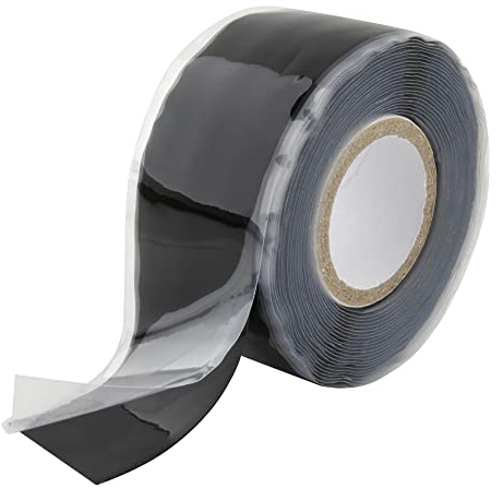 SeKi 2,5cm x 3 Meter selbstverschweißendes Silikonband Schwarz, Isolier- Reperaturband wasserdicht für Schlauchreparatur, Kabelreparatur; für wasserdichte Reparaturen