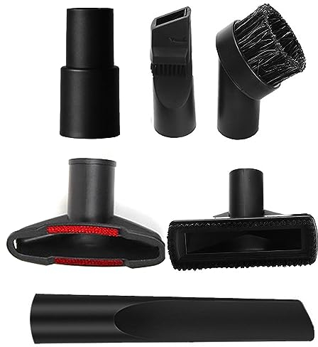 Pizsieat Juego de 6 Accesorios Aspiradora Boquilla de Aspiradora Universal para Aspiradora Adaptador de 32-35 Mm Juego de Boquillas para AEG, Electrolux, Bosch, Dirt Devil, Eio, Einhell
