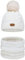 Alur Mütze Kinder Unisex Beanie mit Loop Schal Set Wintermütze Strickmütze mit Bommel - Warme Elastisch Elegant Winter Mütze Schal Eko Bommelmütze - Weiches Garn Stilvoll Warm (Creme)