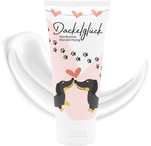 kda Dackelglück Handcreme Mandel-Honig 100 ml - Dackel Design - Pflege Kosmetik Damen Dackelfreunde (10)