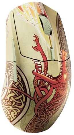 SteelSeries Wireless Gaming Mouse CS2 Dragon Lore Edition - Counter-Strike - 2.4GHz & Bluetooth - 18K DPI TrueMove Air Optical Sensor - Up to 200 HR Battery - 80M Click Durability