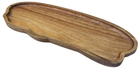 Bandeja de madera maciza para servir con diseño de nubes, paleta de madera para platos calientes, ceremonia y decoración de mesa de comedor, bandeja de servicio de restaurante