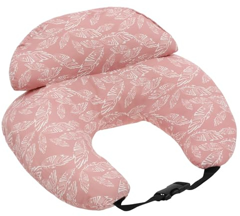 Cojín de lactancia para bebé, cojín de lactancia de espuma viscoelástica de microfibra con correa ajustable de 19-35 cm para lactancia, comodidad ergonómica y apoyo para madre y bebé recién nacido, 50
