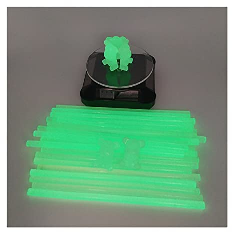 ZONSHJDKR Stick di Colla 30 Pezzi/Set di Stick Adesivi a Caldo Luminosi, Decorazione for Stanza Pistola Colla elettrica, da 7 mm*180 mm