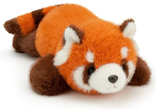 JynxtoyZeal Peluche Panda Rosso Peluche Morbido Panda Rosso Cuscino Morbido e Confortevole per Bambini Cuscino Animale Carino per Amici Regali di Compleanno e Decorazioni per la Casa