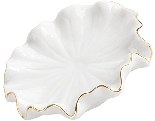 Alipis Porte- Céramique Auto-drainant pour Salle De Bain Design Élégant Support Stable Facile à Nettoyer pour Bar Cuisine