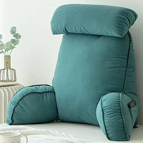 Miaogoo Lesekissen für Schlafsofa, bequemes Nackenkissen, gemütliches abnehmbares Rückenlehnenkissen, weiches Nackenstützkissen, Schmerzlinderung, Rückenkissen (grün)