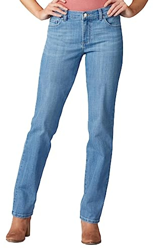 Lee Jeans de Pierna Recta de Ajuste Relajado para Mujer, Azul (Inspire Blue), 4 Corto US