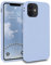 MyGadget Hülle kompatibel mit iPhone 12 Mini - robuste Handyhülle TPU Case Slim Silikonhülle - Back Cover Kratzfest Schutzhülle matt Baby Blau