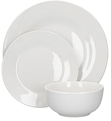 Mikasa Alexis Twelve Piece Porcelain Dinnerware Set, Gift Boxed