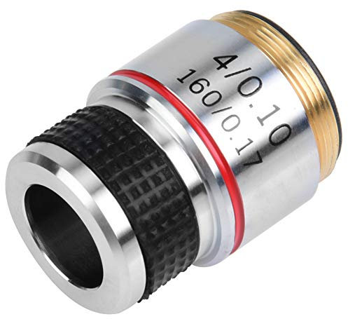 4X Lens, Amscope, 4X 185 Biological Microscope Achromatic Objectives Lens 160/0.17 Amscope 4X Plan Achromatic Objective Compound Microscope Standard Objectives Lens 20X 40X Galax