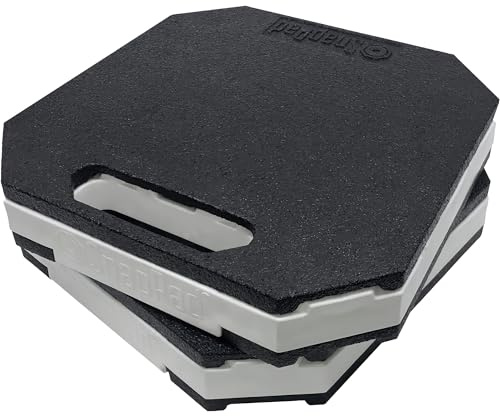 SnapPad StakPad RV Leveling Blocks – Precise Fit for Class A, B & C Motorhomes, Fifth Wheels, Travel Trailers & More – 12x12” – Bigger Surface Area, More Stability – Pack of 2 Leveling Blocks for RVs