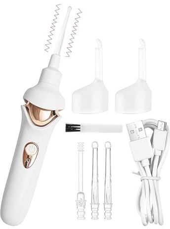 Kit Eléctrico para Eliminar Cera de Oído, Accesorios de Limpieza Auditiva de Silicona, Extractor Seguro Reutilizable Portátil para Niños Adolescentes y Adultos en Casa Uso Diario