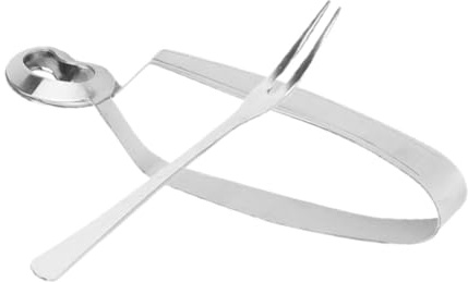 Ipetboom Pinzas de Acero Inoxidable Juego de 2 Piezas para Caracoles Resistentes al Calor y Óxido Utensilios para Servir Caracoles Franceses al Horno para Cena