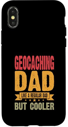Geocaching papà come un papà normale ma più fresco Custodia per iPhone X/XS