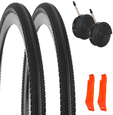2-Pack 700x38c Chambre à Air de Vélo, 700c Pneus et Chambres à Air