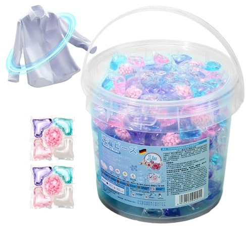Detergent Capsules, Colour Protection and Fabric Softener, Detergent Capsules for Washing Machine, for Home, Bathroom, Home, Dorm, Hotel, Jeans, Towels, Bed Linen, T-Shirt, Blouse