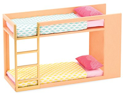 Lori – Bunk Bed Set for Mini Dolls – Bedroom Furniture for 6-Inch Dolls – Dollhouse Accessories – 3+ Years– Urban Chic Bunk Bed