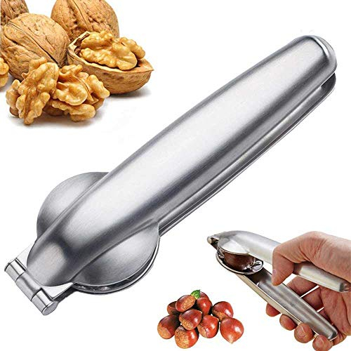Bipily Schiaccianoci Clip Taglia Castagne Cracker Sheller Noce Pinze, Multifunzione Tagliavite Pinze per Noci Utensili da Cucina in Acciaio Inossidabile 304