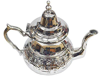 Tetera marroquí tradicional artesanal para dos vasos Ideal para disfrutar de tus infusiones todos los días.