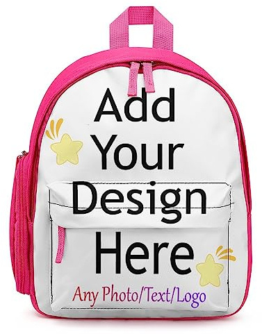 AOOEDM Mochila Personalizada para Hombres y Mujeres - Bolsa de Viaje Informal Con Texto y Foto