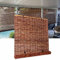 Schnurlos Schilfrollos Anpassbar, Wetterfest Außen- Schilf Vorhang, Sichtschutz Bambus Rollos Outdoor, Atmungsaktiver, Sonnenschutz, Für Garten Terrasse Balkon Fenster Innen Außen (Color : Brown)