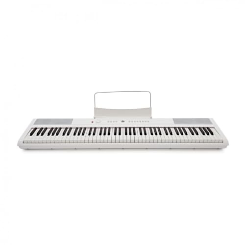 Full Size 88 tangenter Digitalpiano keyboardspaket för nybörjare vit