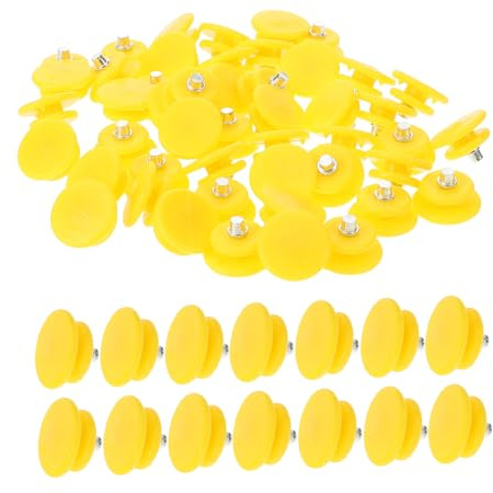 Crampons Antidérapants pour Chaussures, 100 Pièces en Acier Inoxydable | Jaune, pour Baskets et Bottes, Usage Course et Marche, Format Portable, Installation Facile