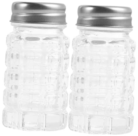 TIDTALEO 2pezzi e Pepiera in Vetro Contenitori Per Conservare e Sigillante Utensili Da Cucina Barattolo Per Condimenti e Spezie