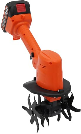 Akku Bodenhacke mini Motorhacke Akku 20V inkl. 1500mAh Akku & Ladegerät, Gartenfräse Garten Geräte, 10cm Arbeitsbreite 10cm Arbeitstiefe, Kabelloser Motorhacke für Gärten und Höfe