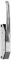 Pack 2X Vertical Locking System Without Key for Gastro Cabinet Doors | Nose Handle Type A, Galvanized Steel | Lateral Fixing | Right-Left | Zamak Gloss Chrome-Plated