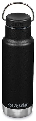 Klean Kanteen Aislamiento clásico Estrecho 12 oz (con tapón de Bucle) Negro