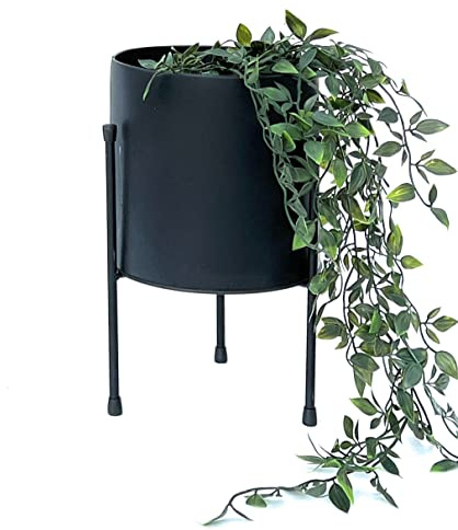 DanDiBo Blompall med Kruka metall svart 32 cm blomstativ 96261 blompelare modernt växtstativ växtpall