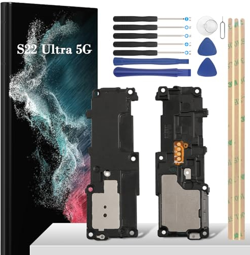 YHX-OU Para Samsung Galaxy S22 Ultra 5G SM-S908B SM-S908U Altavoz Buzzer Piezas de repuesto de altavoz + Herramienta de instalación