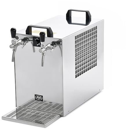 Dispensador de Agua, Maquina Agua con Gas, gasificadora de Agua, Aparato para Hacer Agua con Gas, Maquina de Soda - Soda KONTAKT 70, 2 Grifo, Green Line
