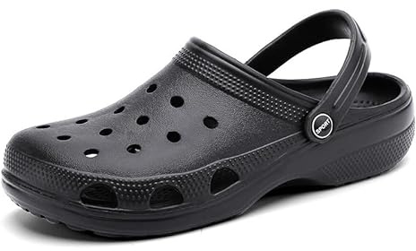 Sabots de Jardin pour Homme et Femme - Sandales en Maille Respirante Lakeland Active Mule Unisexe - Sabots Classiques antidérapants - Pantoufles d'été d'extérieur, Noir, 41 EU