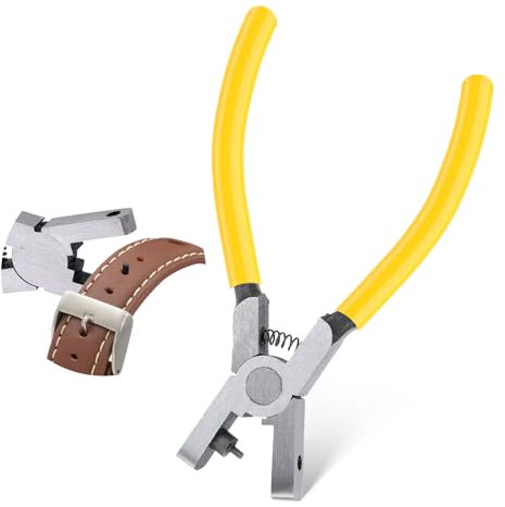 Universal 2.0mm Belt Hole Puncher for Leather – Precision Leather Hole Punch Tool for Belts, Straps, Watch Bands, Collars, DIY Repair
