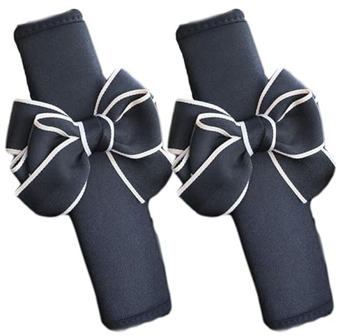 2 uds almohadilla para cinturón de seguridad con lazo protector de lino transpirable cojín para cinturón de seguridad con cinta de sujeción para mujeres y niñas |.Fundas para cinturones de