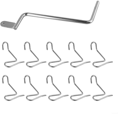 NbgrvB 10 tenditori per filo di recinzione con manico, tenditore in acciaio riutilizzabile per riparare recinzioni a rete spinate sciolte fino a 12,5 gauge