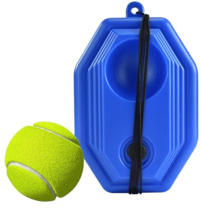 Tennisövningsrebounder Träningsutrustning för tennisslag och | Med en tennistränare med ett snöre för barn för vuxna och barn familj hundar fest skola trädgård och badstrand