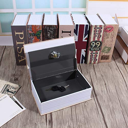 Caja Fuerte para Libros, Caja de Dinero en Efectivo, Joyería, Caja de Diccionario, Cerradura (Tipo Amor), Diccionario, Libro, Caja Fuerte Secreta, Seguridad (Tipo Torre Eiffel)