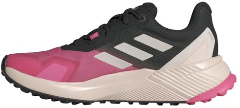 Adidas Mujer Terrex Soulstride Rain.RDY Trail Running Shoes, Pink Fusion/Putty Mauve/Core Black, 36 2/3 EU
