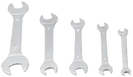 5 Stück/Set, superdünn, offenes Ende, metrisch, 6–17 mm, Schraubenschlüssel-Set, Hartstahl