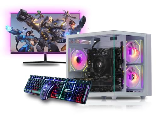 Veno Scorp Gaming PC 24 100Hz Bundle AMD Ryzen 7 5700X Processor Nvidia RTX 3050 6GB Graphics Card - 16GB 3200MHz Ram - 1TB NVMe SSD - 550W PSU - Windows 11 - WiFi - Mini Nem 3 white