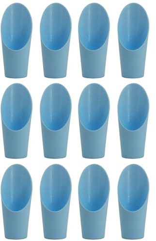 SHINEOFI Lot de 12 Pelles à Rempoter en Plastique, Seau à Terre pour Bonsaï et Plantes Succulentes, Petites Pelles Légères pour Jardinage, Repiquage et Réutilisable Couleur Aléatoire