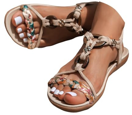 Nuoke sandales femme été, de plage 2026, largeur large, plateforme décontractée, espadrilles, bout ouvert, bride élastique à la cheville, chaussures de marche confortables et Ballerines Noires