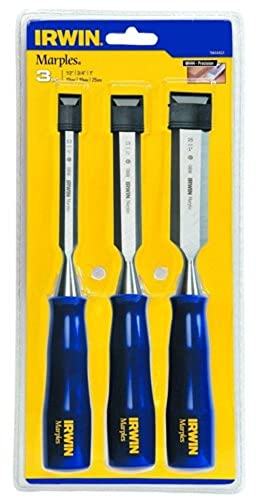 Irwin Marples M444 Blue Chip B/E Chisel Set 3