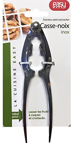 COOK CONCEPT CMKU6251 CASCANUECES 15 CM, Acciaio Inox, Marrone/Nero, 15 x 3,50 x 1,40 cm