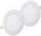 NRGLEVER Paquet à 2 Pièces Plafond spot Encastré LED 9W, Ultraminces rond Diamètre 145mm, Blanc Froid 6500K, Lampe Panneau de Plafond, Inclut les Transformateurs